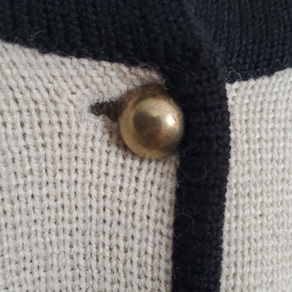 Bettie Page Patriotic Wool Blend Sweater Cardigan - Picture 4 of 7